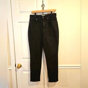 Madewell Curvy Perfect Vintage Jean, Black Frost, 29